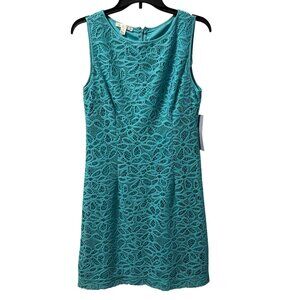 London times Turquoise Lace Sleeveless Dress Size 10 women dress. NWT